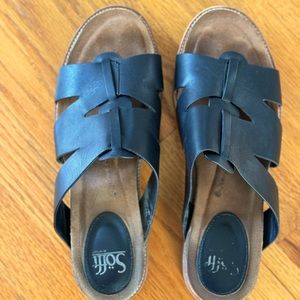 Sofft slides with comfy suede footbed